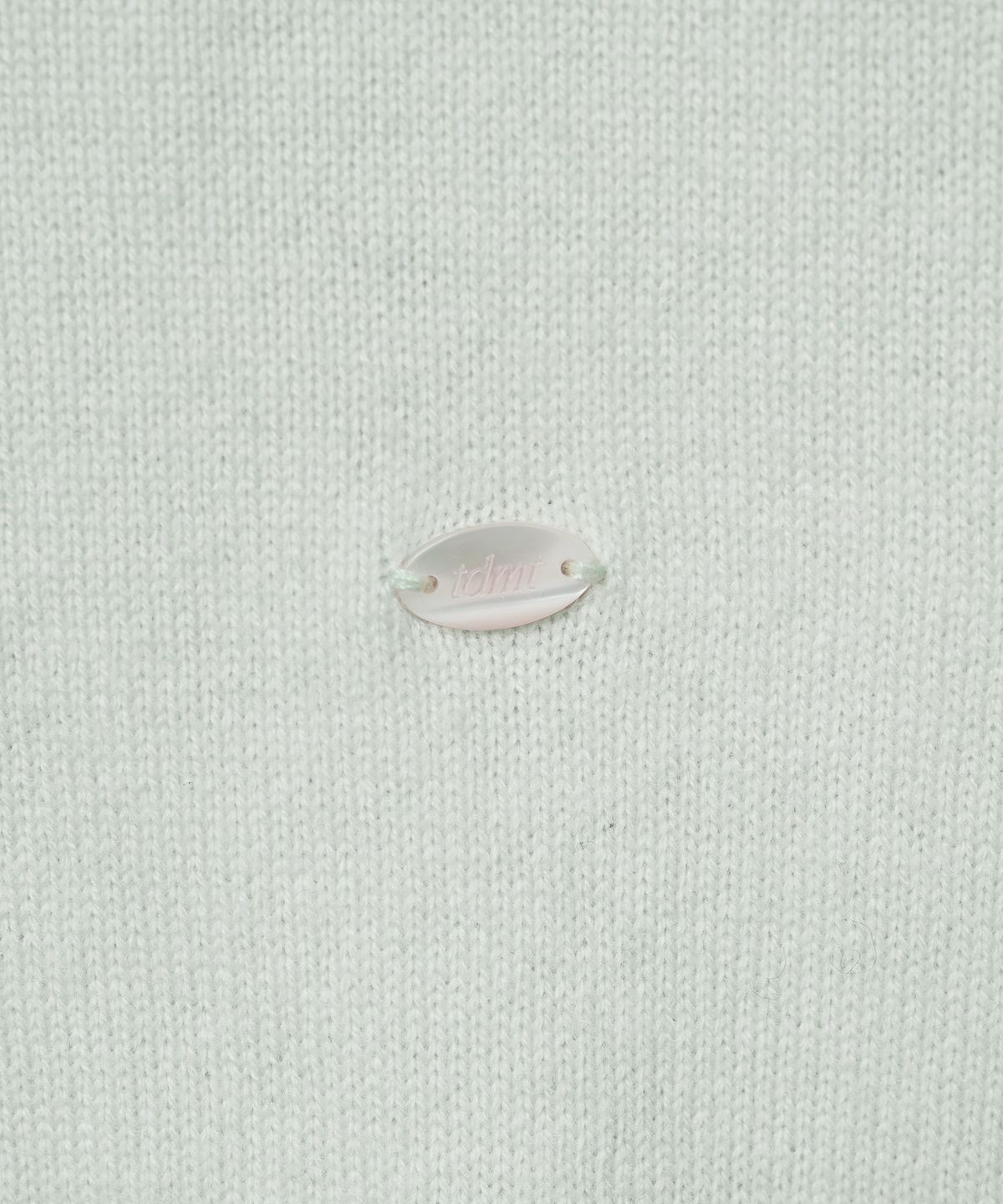 튜드먼트(TTUDEMENT) ESSENTIAL CASH BLEND HENLEY NECK KNIT_MINT