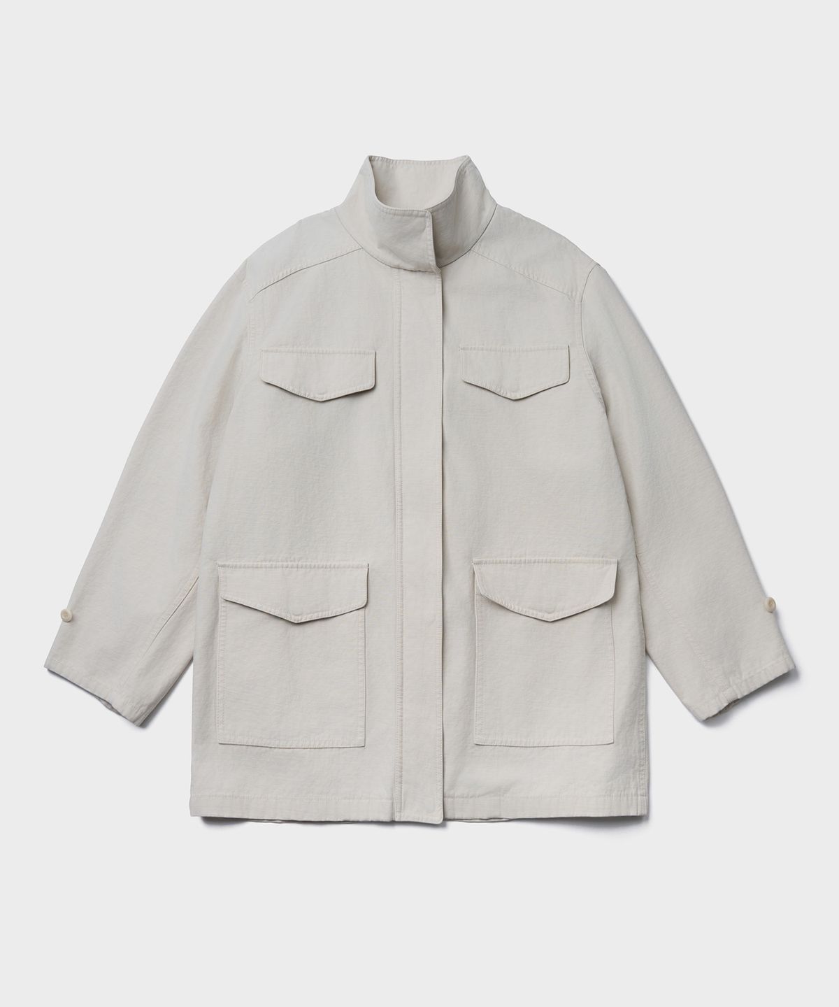 튜드먼트(TTUDEMENT) WASHED COTTON WORK JACKET_BEIGE