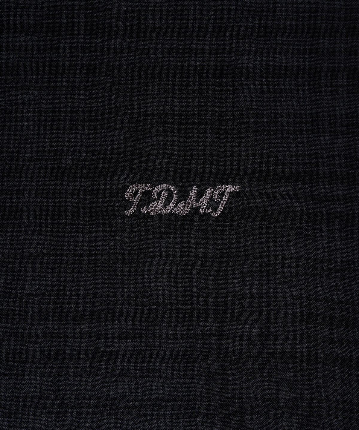 튜드먼트(TTUDEMENT) CHECK OVERSIZED SHIRT_CHARCOAL