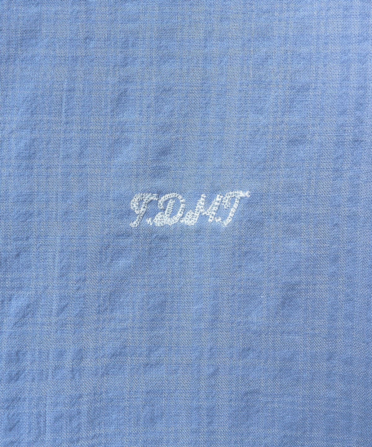 튜드먼트(TTUDEMENT) CHECK OVERSIZED SHIRT_BLUE