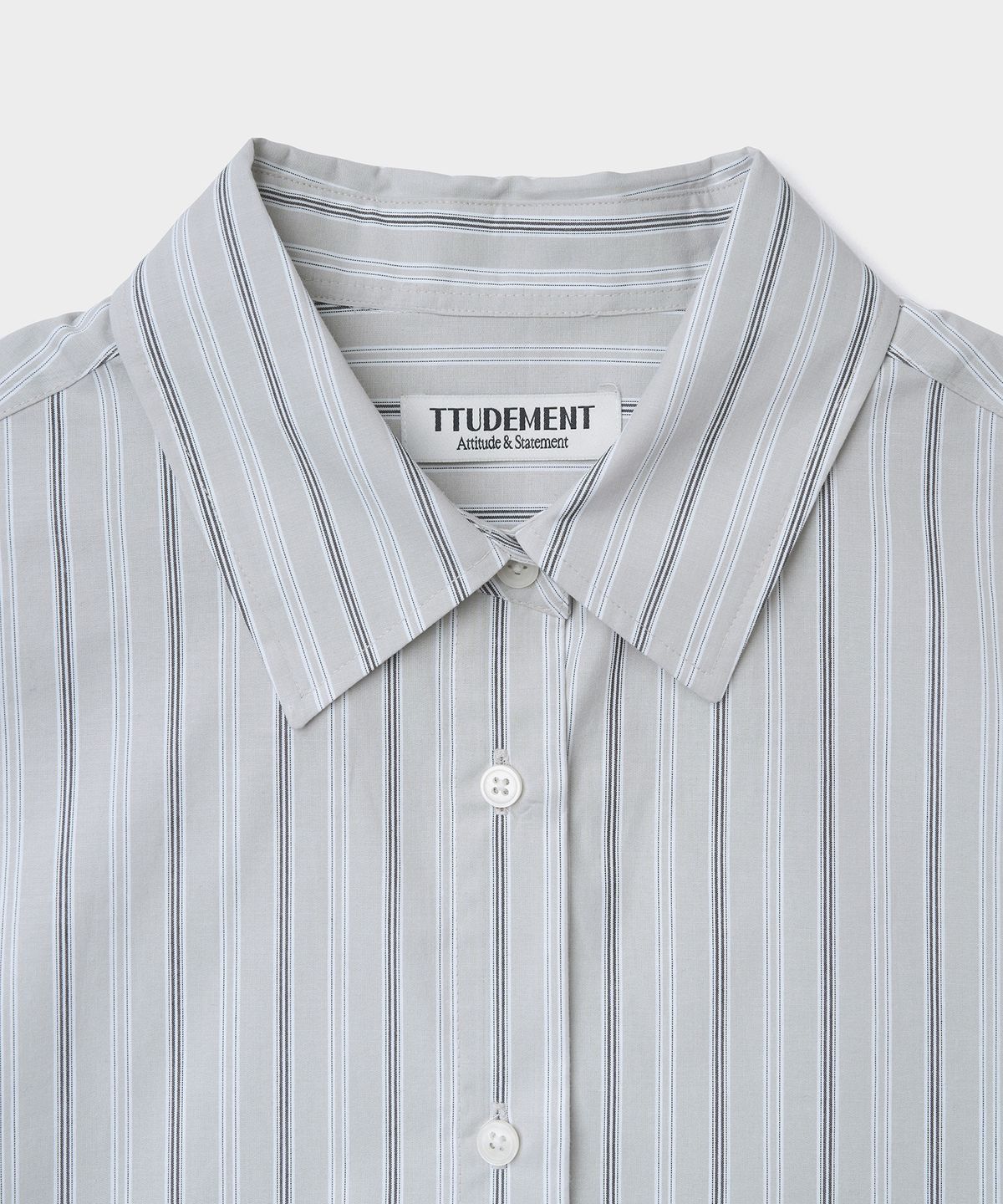 튜드먼트(TTUDEMENT) CLASSIC STRIPE SHIRT_GREY STRIPE