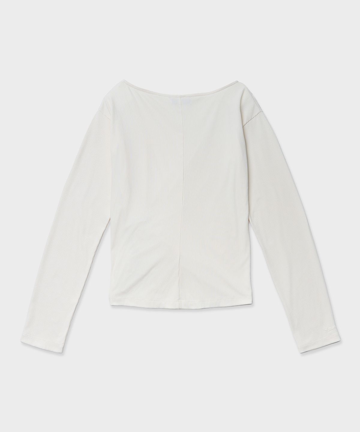 튜드먼트(TTUDEMENT) TWIST JERSEY BLOUSE_IVORY
