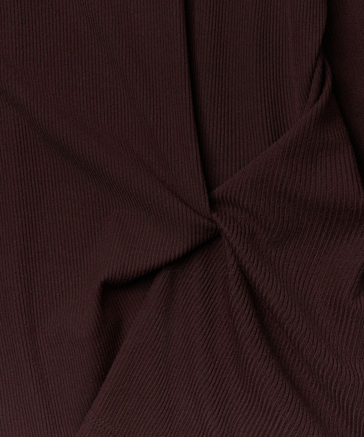 튜드먼트(TTUDEMENT) TWIST JERSEY BLOUSE_BROWN