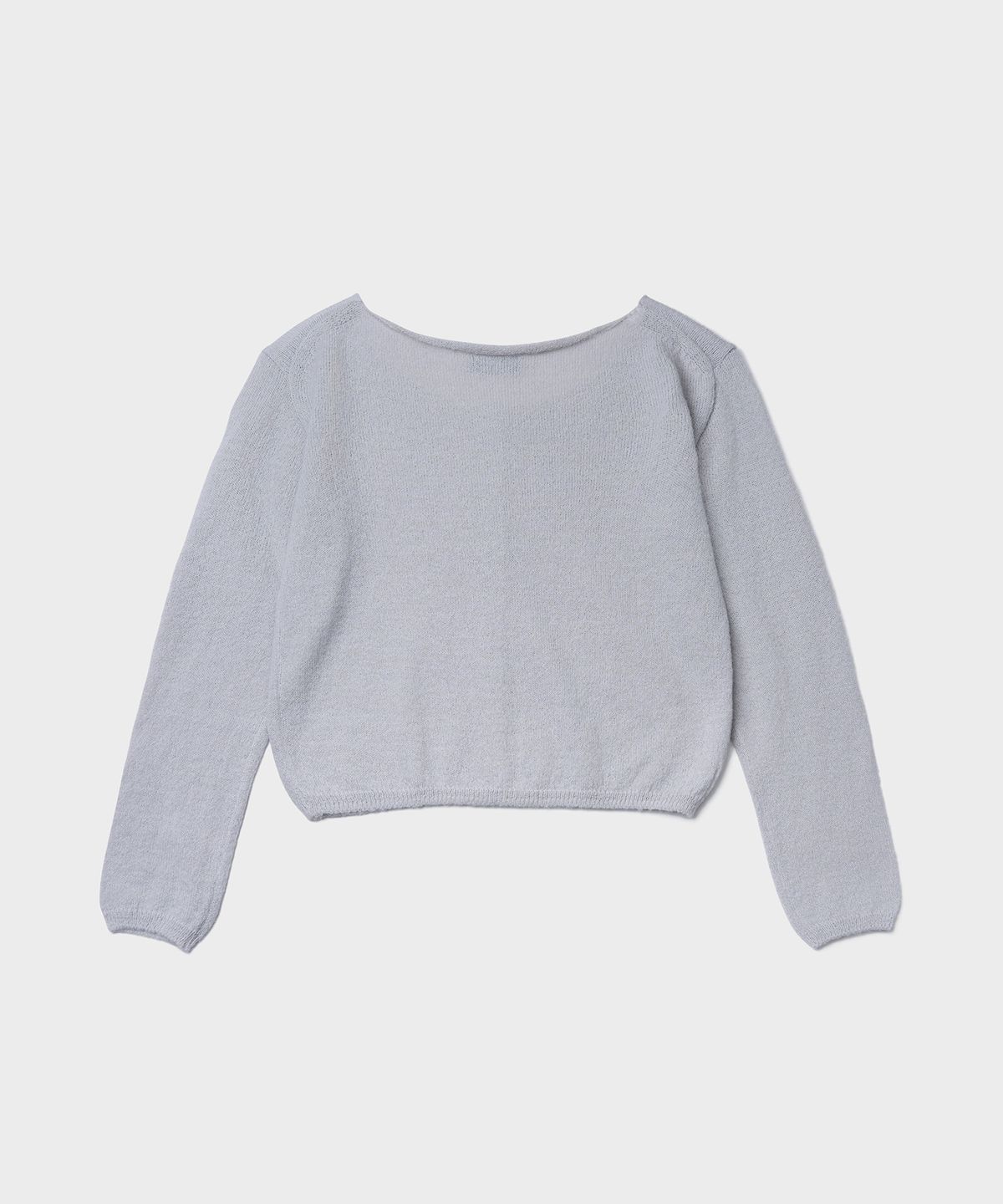 튜드먼트(TTUDEMENT) HAIRY WOOL ROUND CARDIGAN_LIGHT GREY