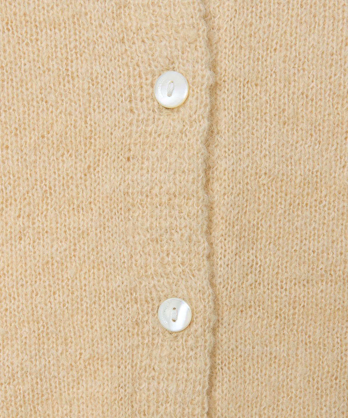 튜드먼트(TTUDEMENT) HAIRY WOOL ROUND CARDIGAN_BUTTER