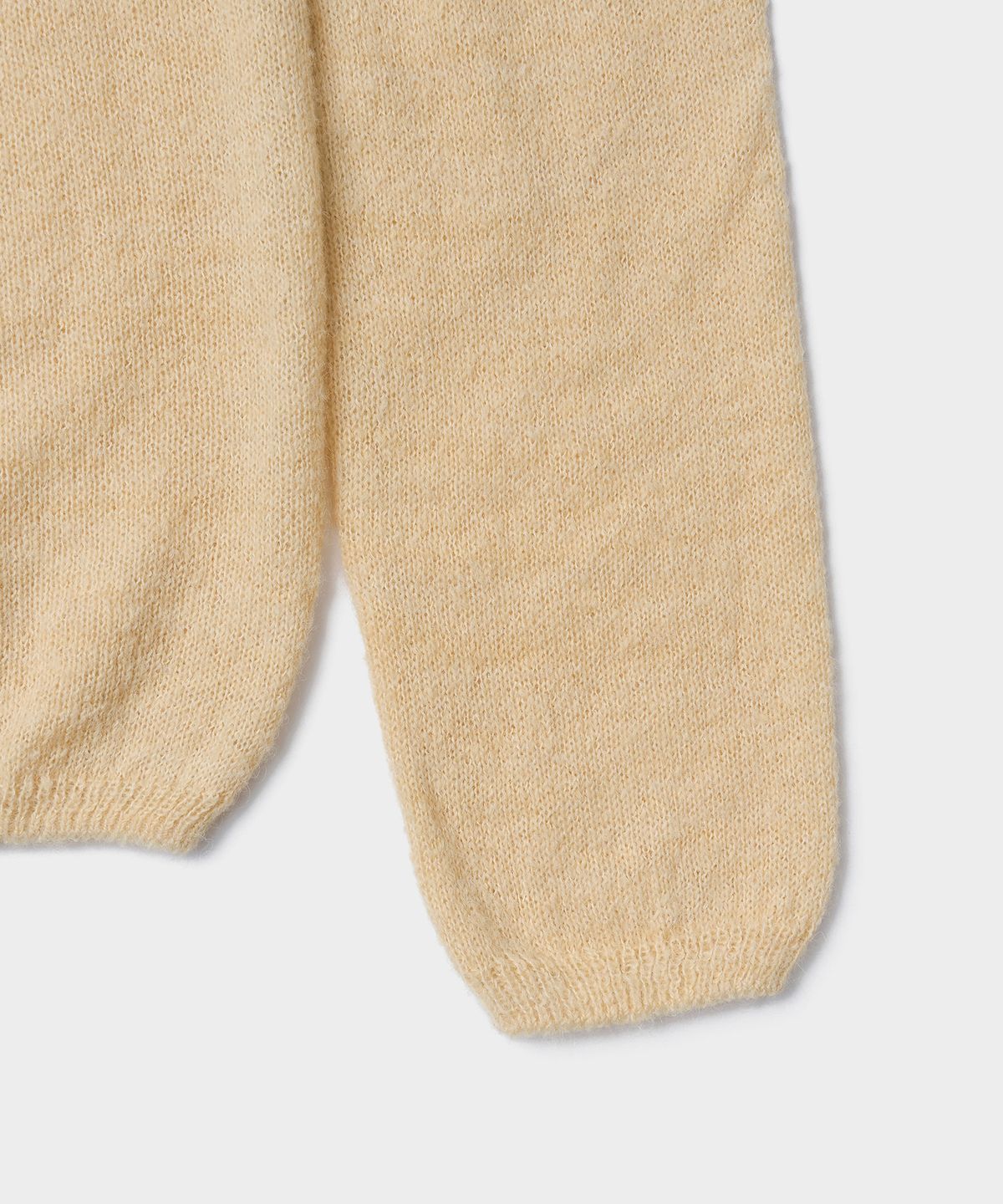 튜드먼트(TTUDEMENT) HAIRY WOOL ROUND CARDIGAN_BUTTER