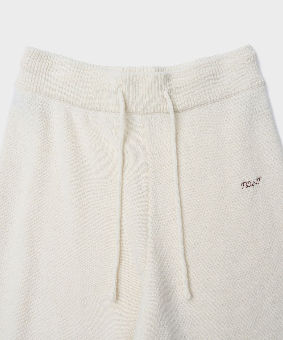 튜드먼트(TTUDEMENT) WIDE KNIT PANTS_IVORY