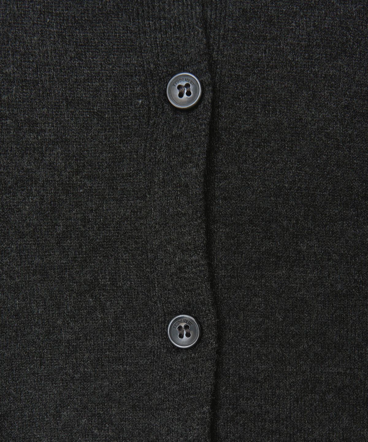 튜드먼트(TTUDEMENT) WRAP LAYERED CARDIGAN_CHARCOAL