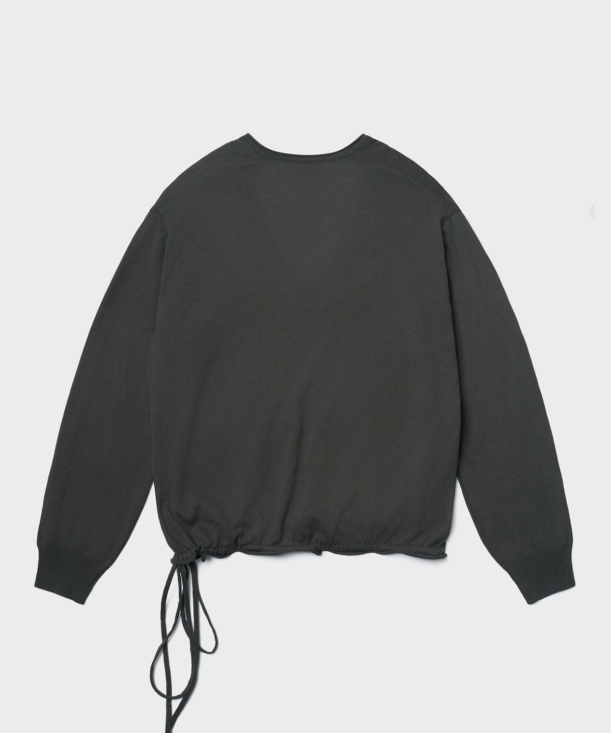 튜드먼트(TTUDEMENT) DEEP V-NECK KNIT PULLOVER_CHARCOAL