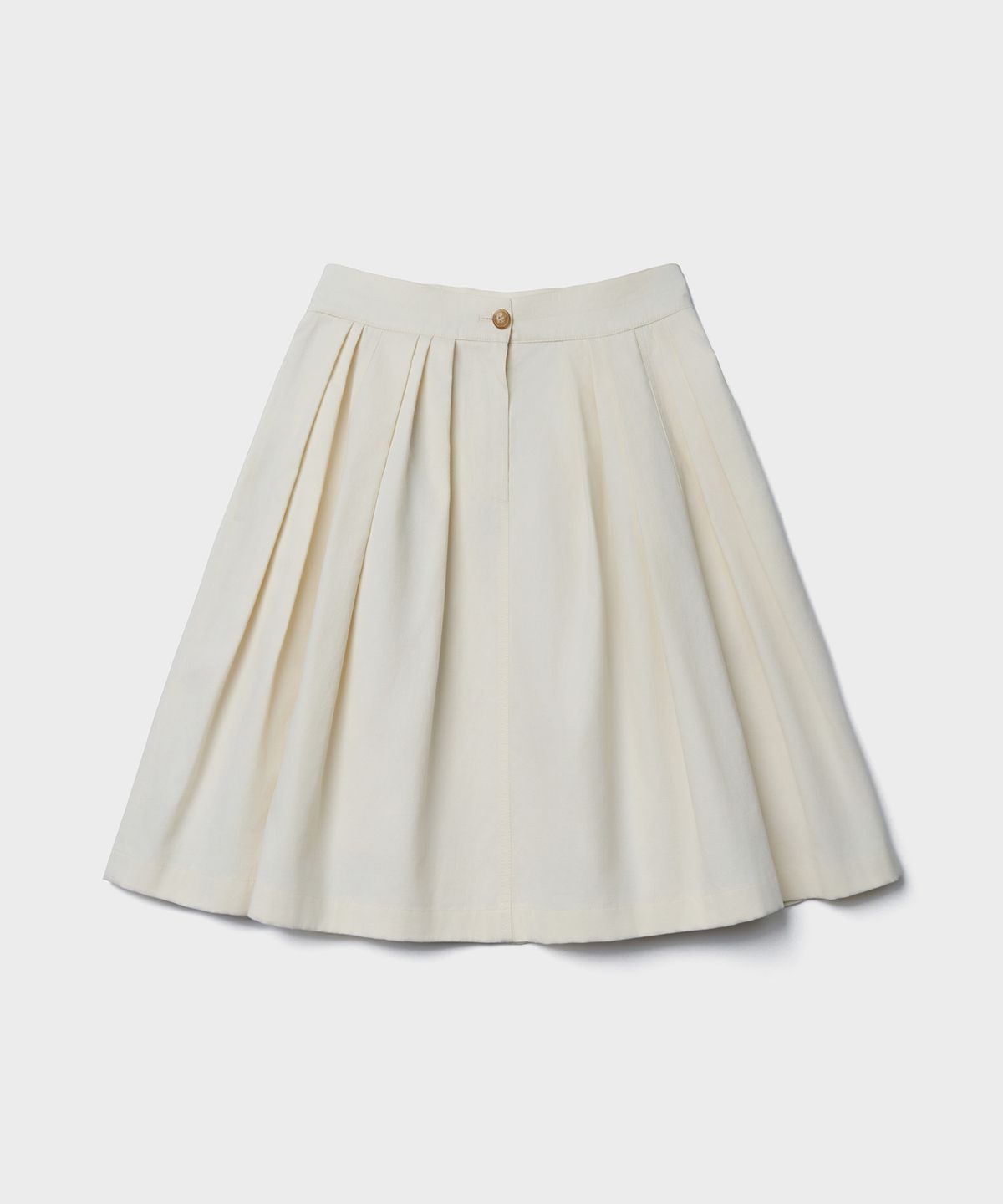 튜드먼트(TTUDEMENT) PINTUCK MIDI SKIRT_CREAM
