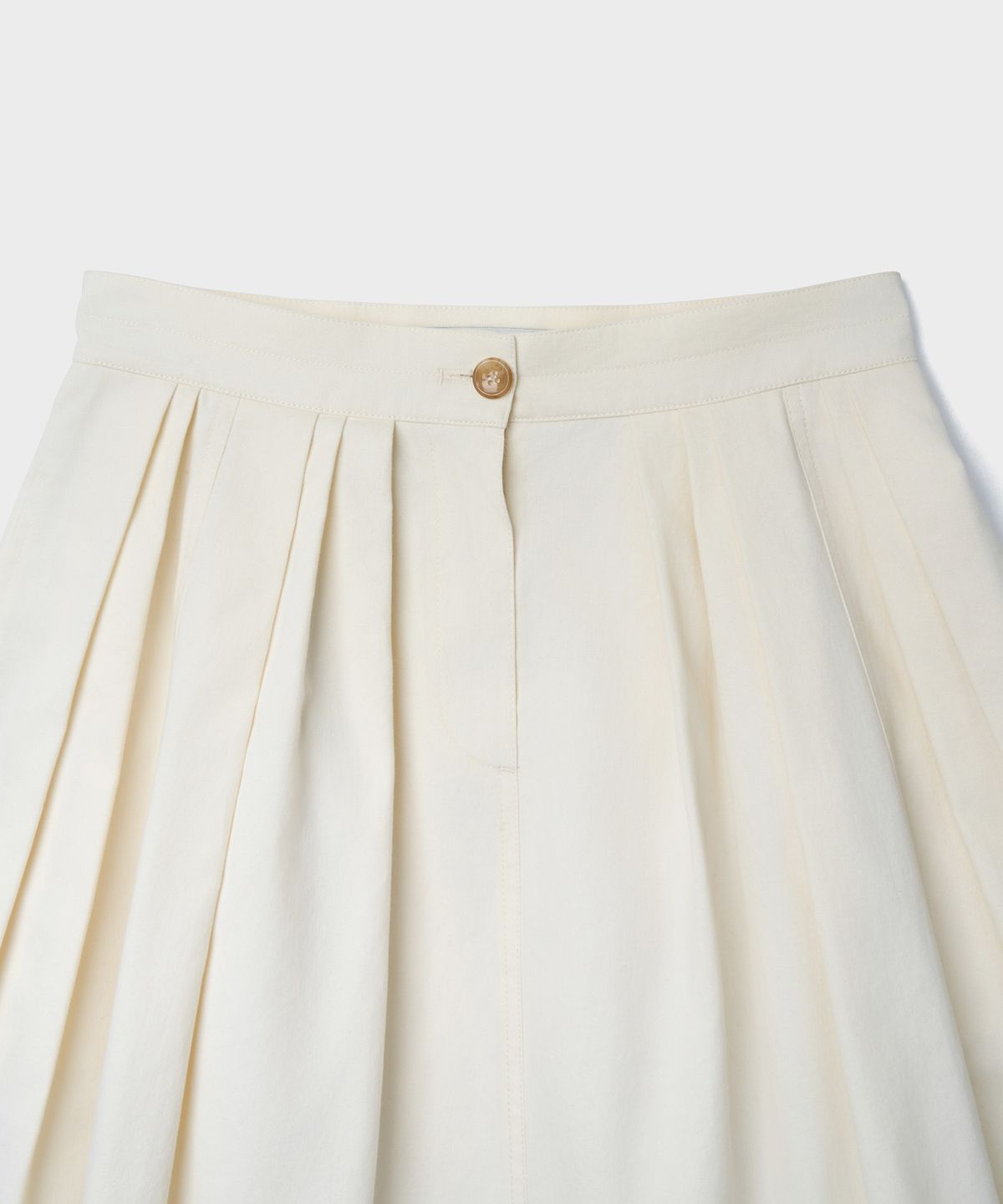 튜드먼트(TTUDEMENT) PINTUCK MIDI SKIRT_CREAM
