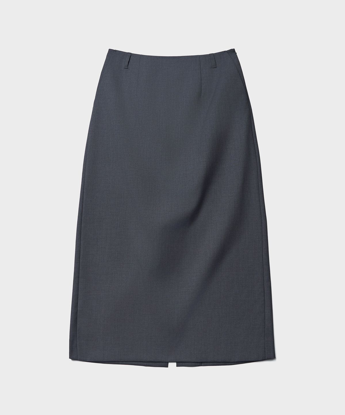 튜드먼트(TTUDEMENT) H-LINE MAXI SKIRT_CHARCOAL