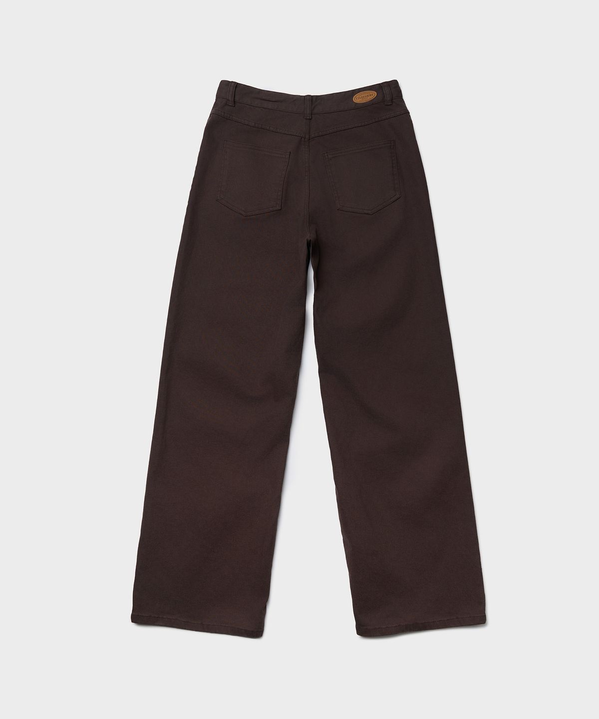 튜드먼트(TTUDEMENT) COTTON TWILL WIDE PANTS_BROWN