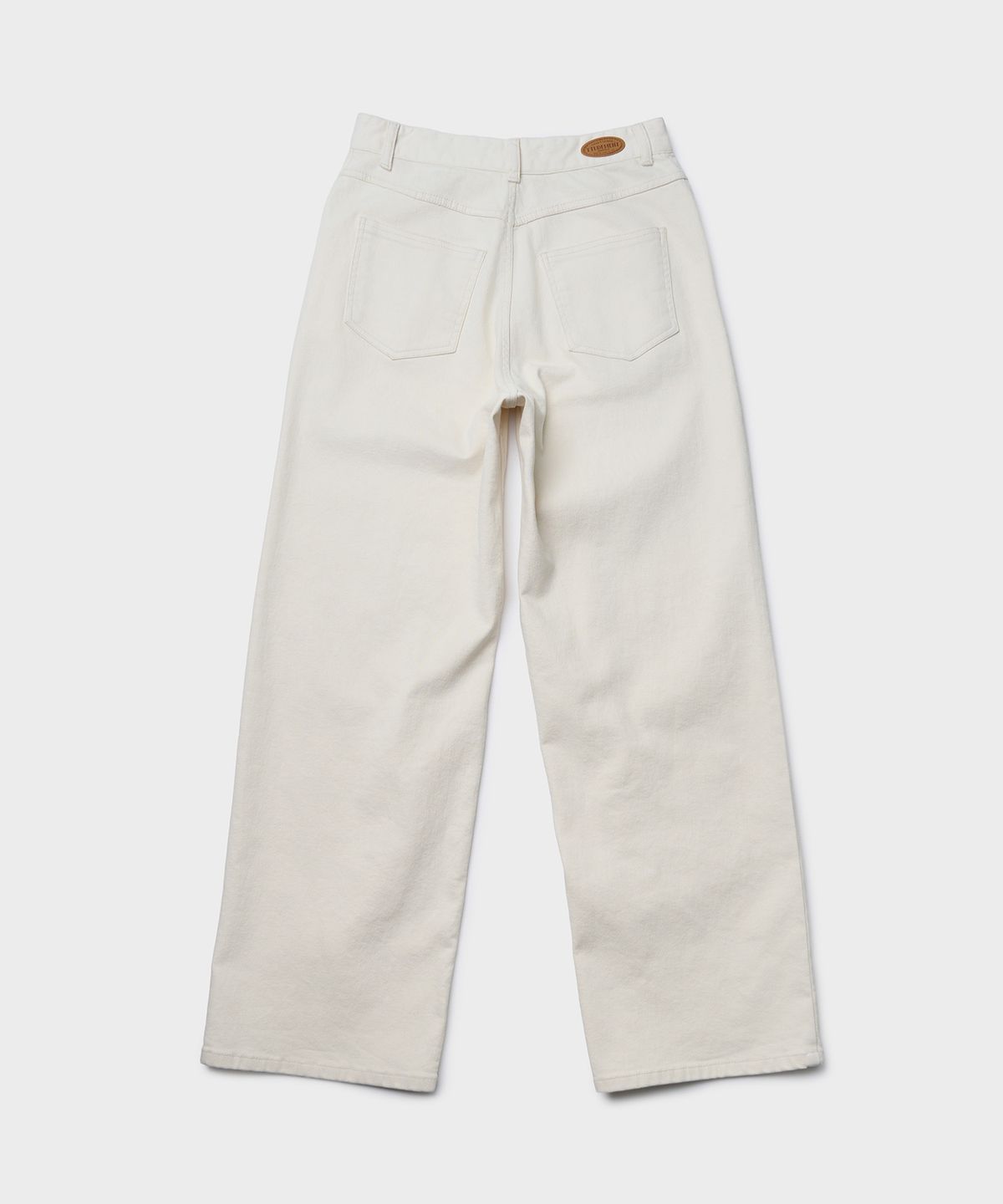 튜드먼트(TTUDEMENT) COTTON TWILL WIDE PANTS_CREAM