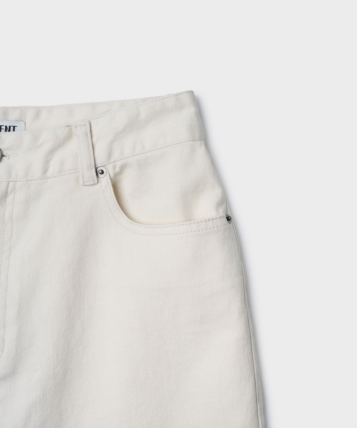 튜드먼트(TTUDEMENT) COTTON TWILL WIDE PANTS_CREAM