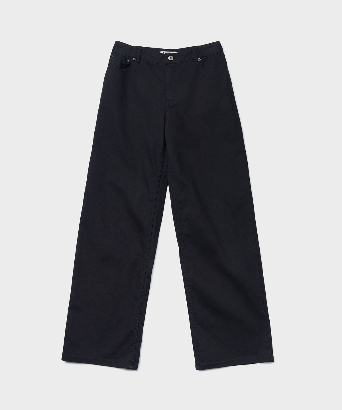 튜드먼트(TTUDEMENT) COTTON TWILL WIDE PANTS_BLACK