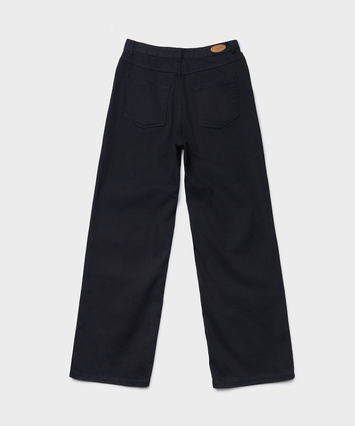 튜드먼트(TTUDEMENT) COTTON TWILL WIDE PANTS_BLACK