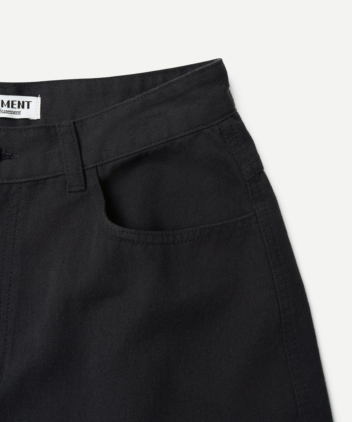 튜드먼트(TTUDEMENT) COTTON CURVED PANTS_CHARCOAL