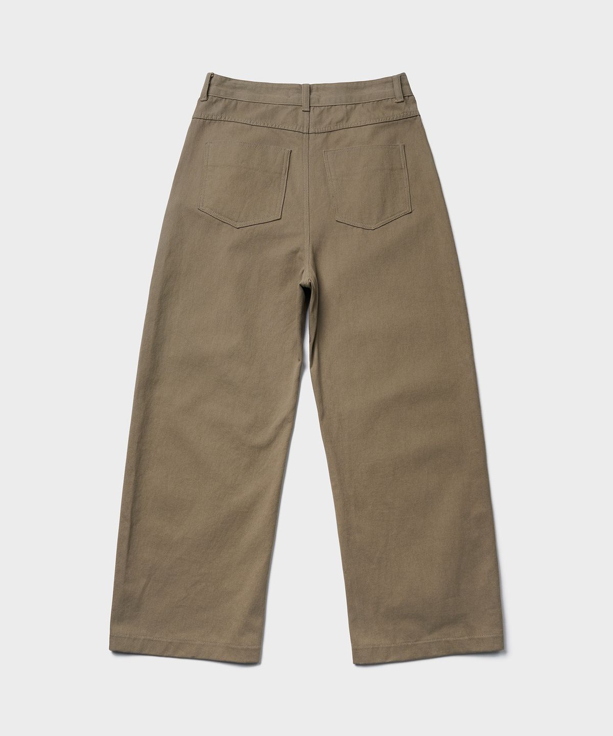 튜드먼트(TTUDEMENT) COTTON CURVED PANTS_BEIGE