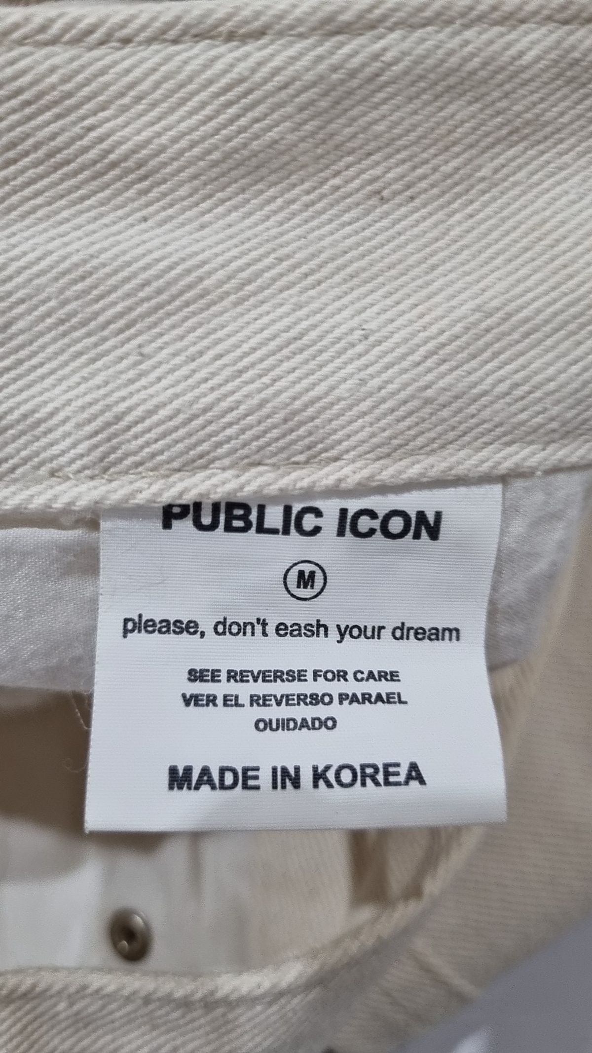 퍼블릭아이콘(PUBLIC ICON) 청/데님 팬츠 M