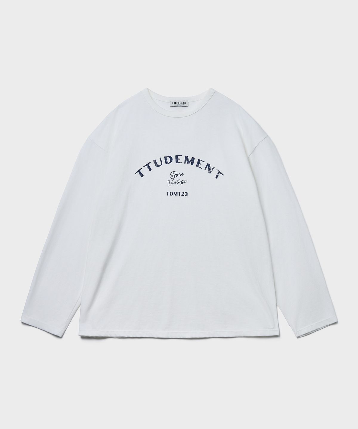 튜드먼트(TTUDEMENT) 50s LOOSE FIT GRAPHIC T-SHIRT_WHITE