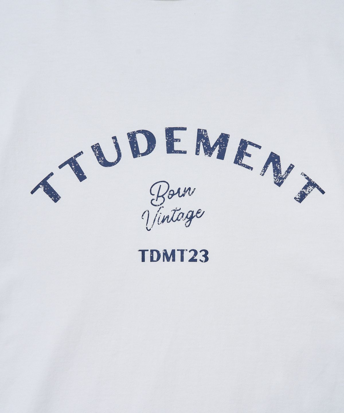 튜드먼트(TTUDEMENT) 50s LOOSE FIT GRAPHIC T-SHIRT_WHITE