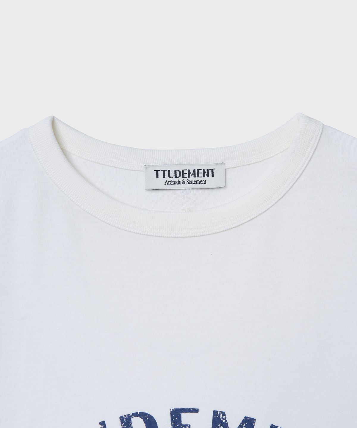 튜드먼트(TTUDEMENT) 50s LOOSE FIT GRAPHIC T-SHIRT_WHITE