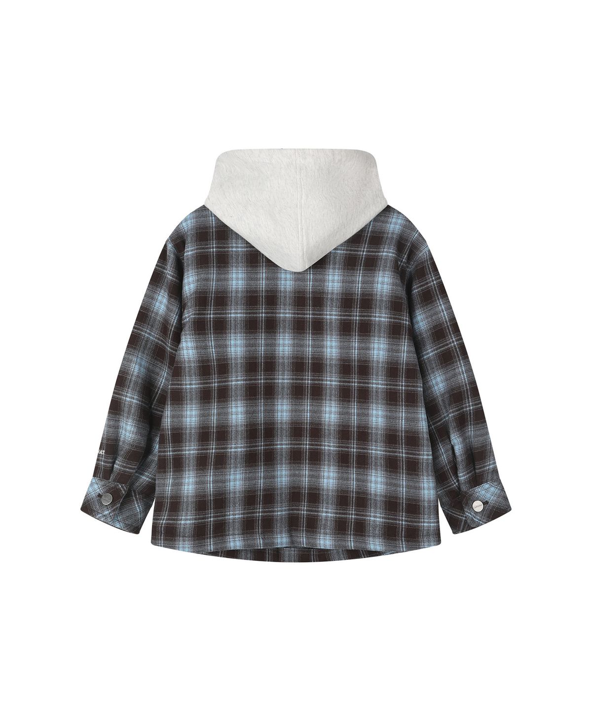 커버낫 키즈(COVERNAT KIDS) 체크 후드 퀼팅 점퍼 브라운 CK2603JU54BR