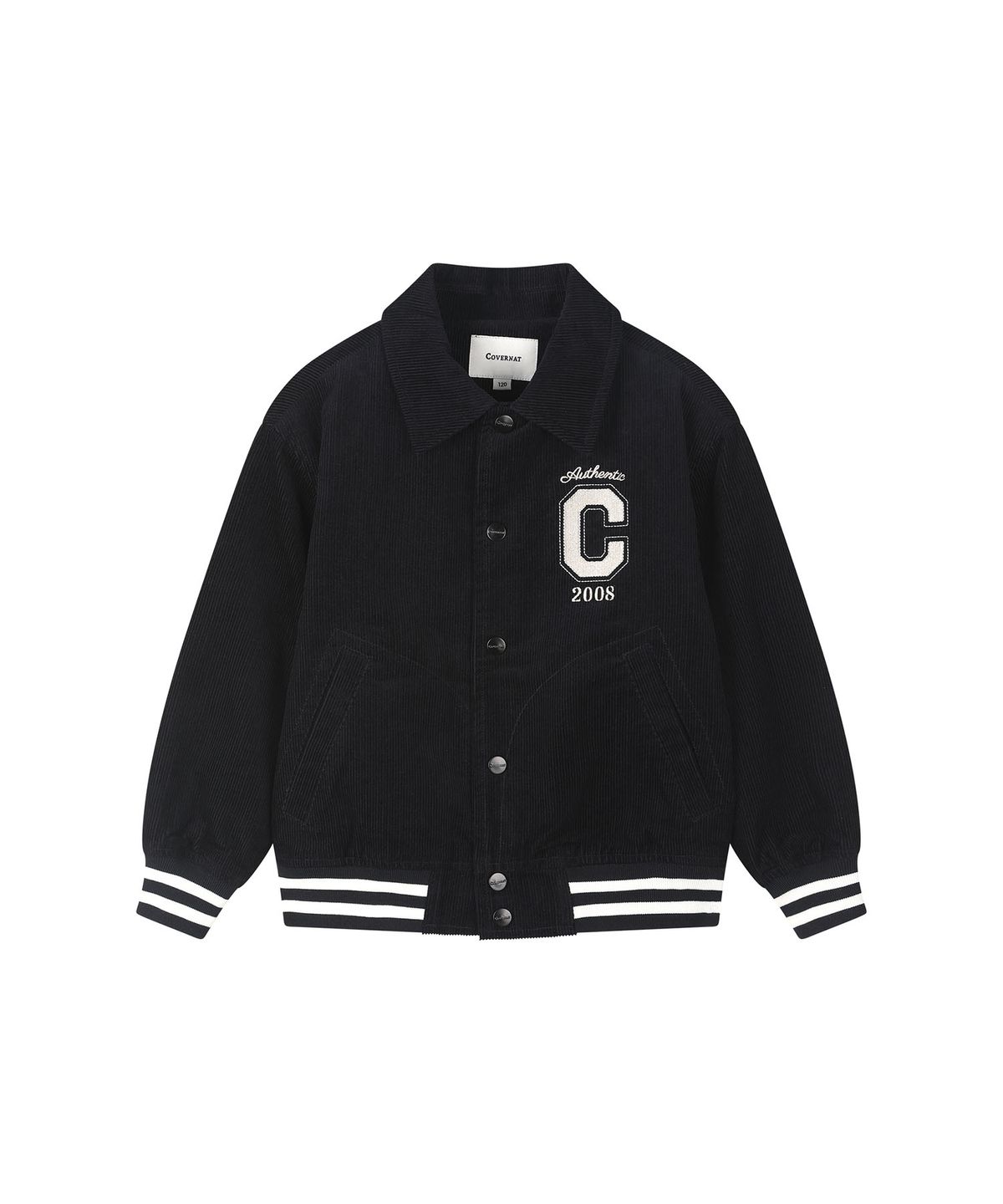 커버낫 키즈(COVERNAT KIDS) 코듀로이 바시티 점퍼 네이비 CK2603JU53NA