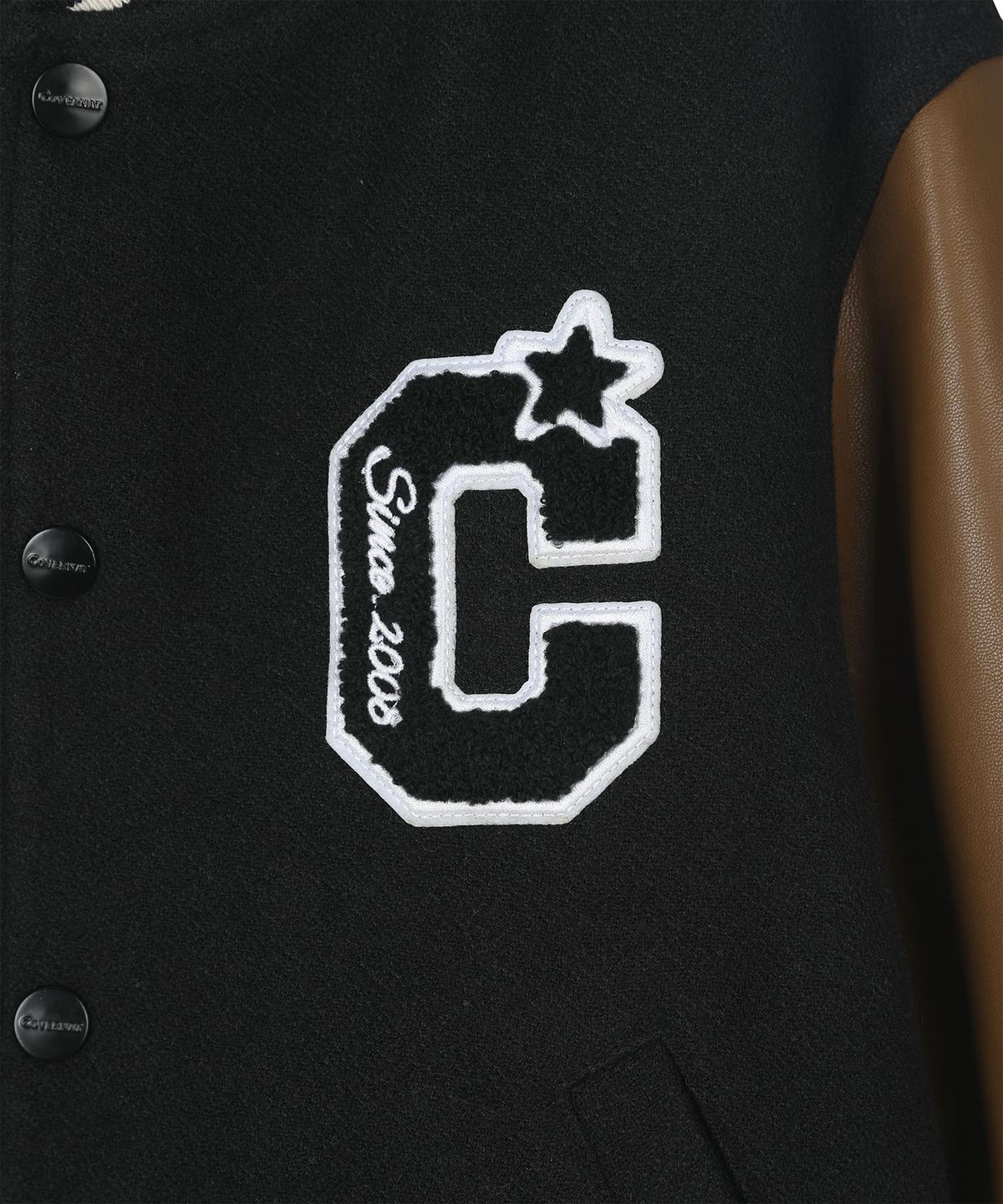 커버낫 키즈(COVERNAT KIDS) 사운드 스트라이크 바시티 자켓 블랙 CK2603JU24BK