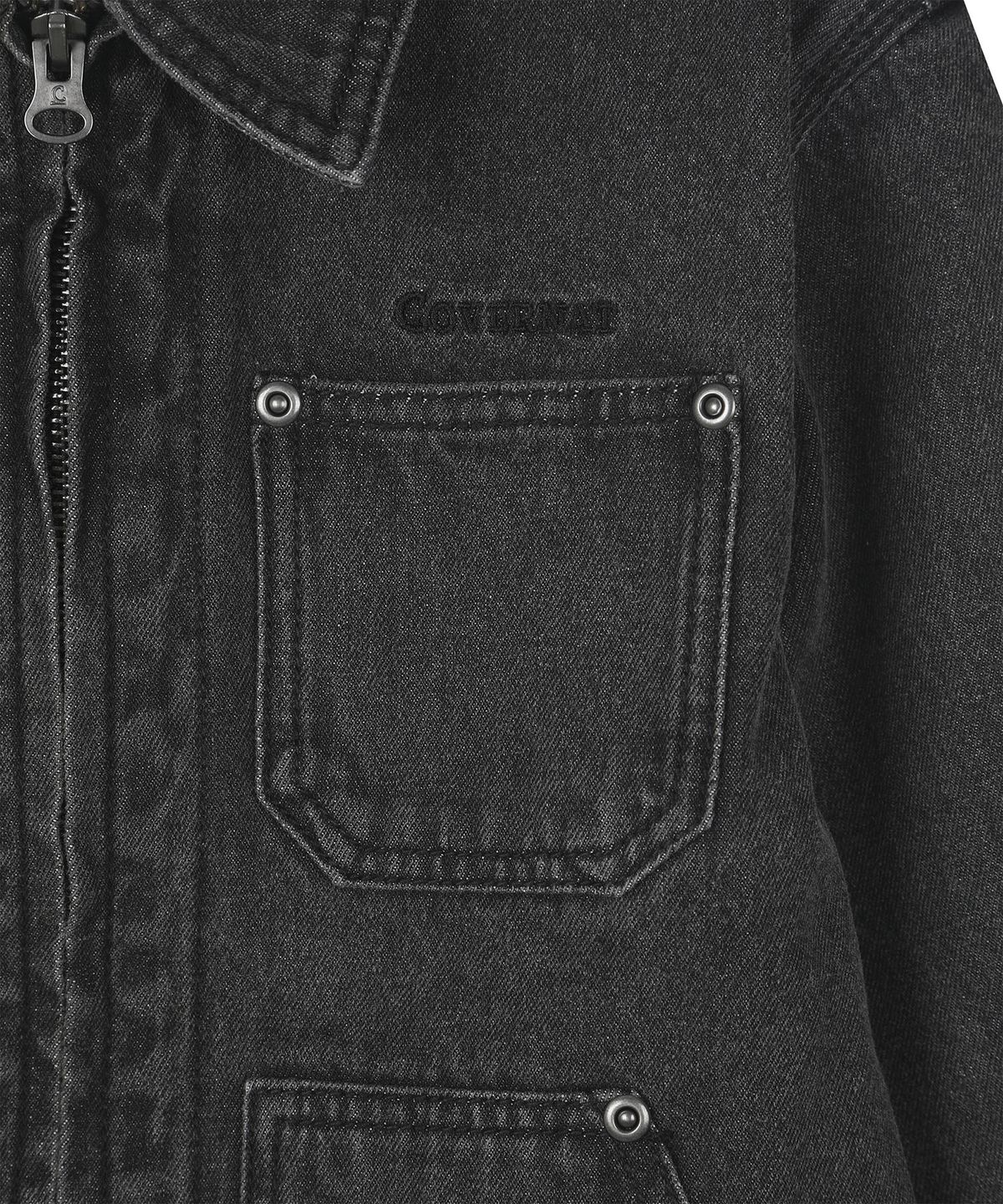 커버낫 키즈(COVERNAT KIDS) 후드 데님자켓 다크그레이 CK2603IJ26DG