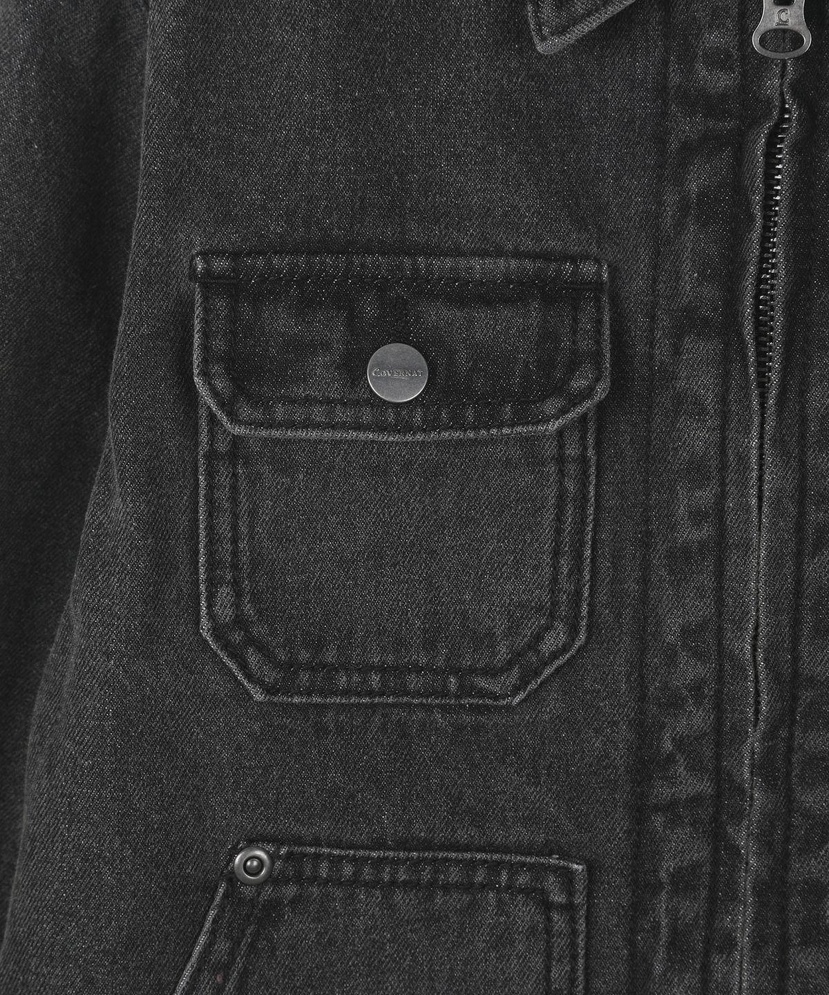 커버낫 키즈(COVERNAT KIDS) 후드 데님자켓 다크그레이 CK2603IJ26DG