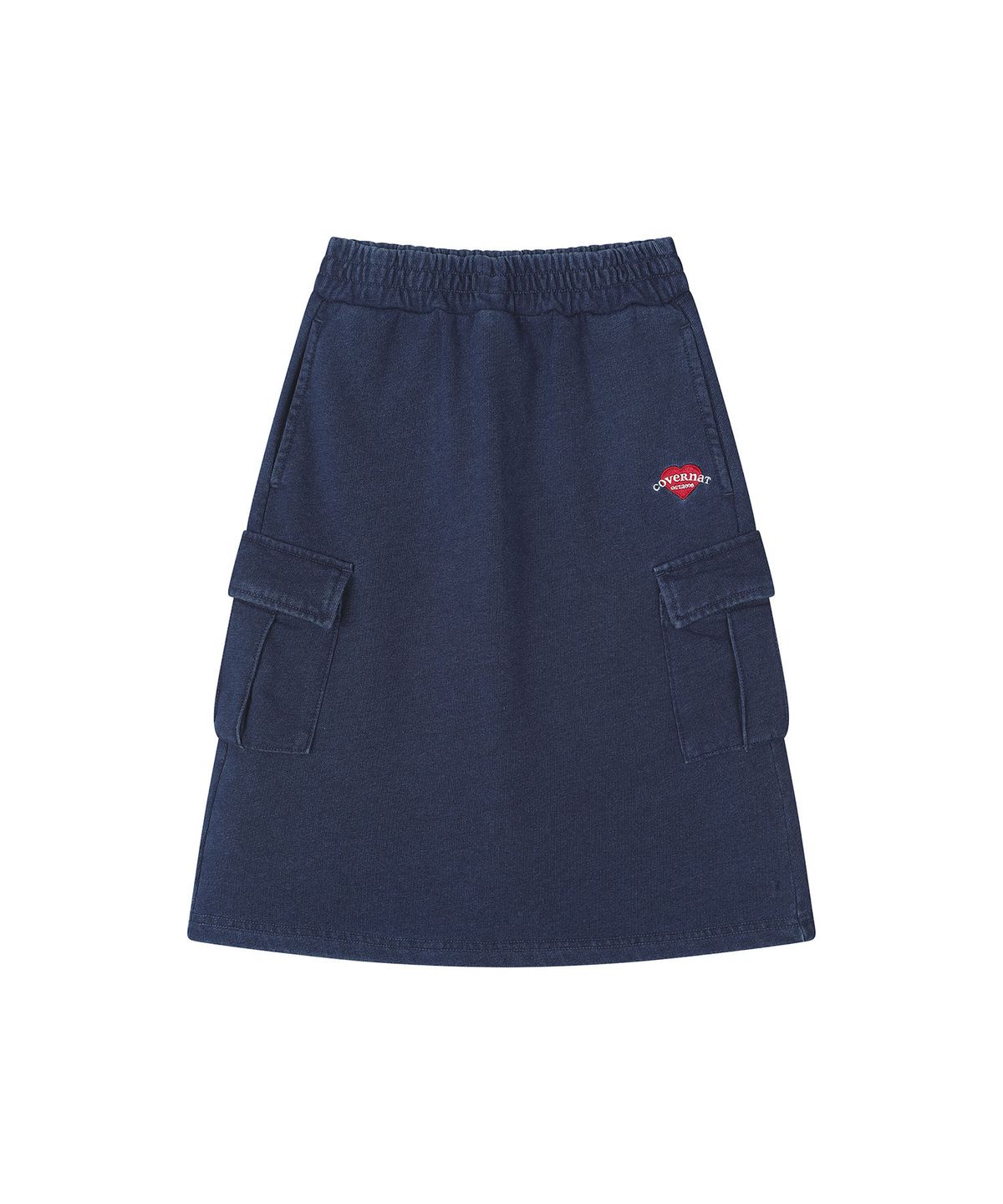 커버낫 키즈(COVERNAT KIDS) 클로버 하트 저지 롱스커트 블루 CK2603SR66BL