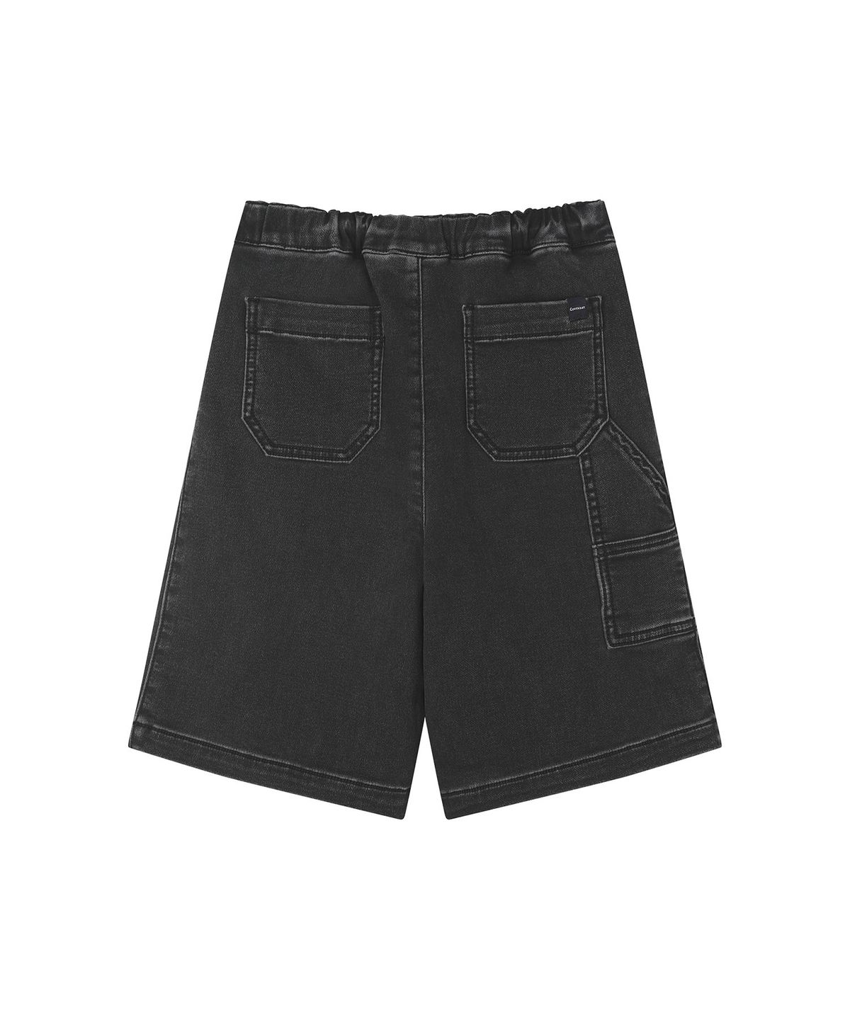 커버낫 키즈(COVERNAT KIDS) 와이드 데님저지 버뮤다 팬츠 다크그레이 CK2603JS22DG