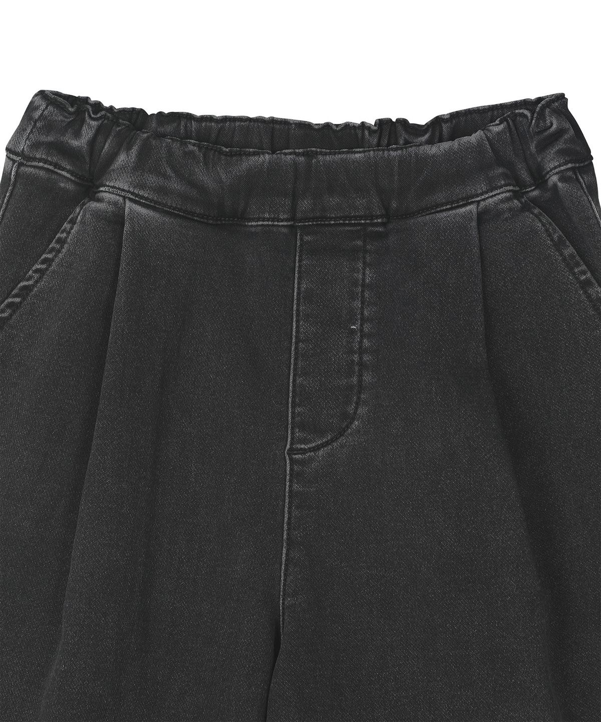 커버낫 키즈(COVERNAT KIDS) 와이드 데님저지 버뮤다 팬츠 다크그레이 CK2603JS22DG