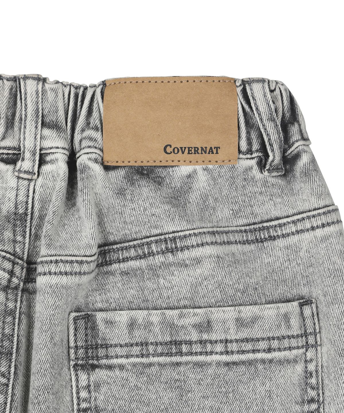커버낫 키즈(COVERNAT KIDS) 카펜더 와이드 데님 버뮤다 팬츠 라이트그레이 CK2603IS21LG