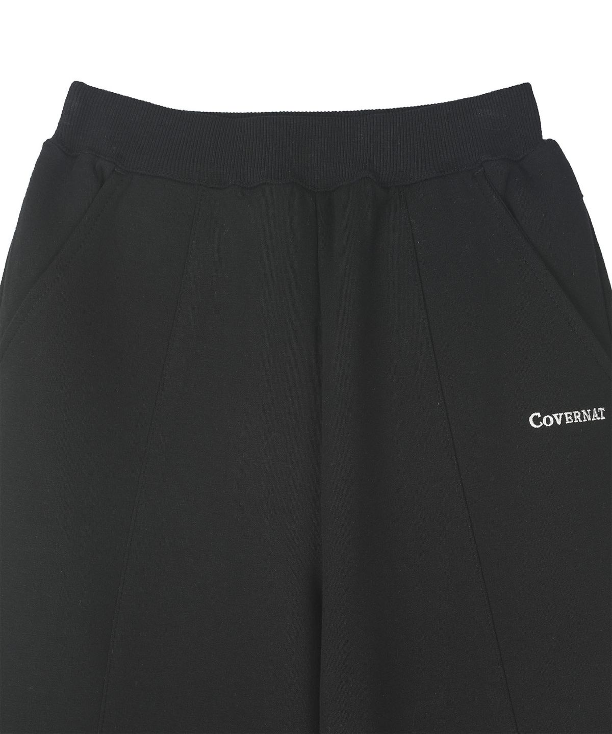 커버낫 키즈(COVERNAT KIDS) 딥 턱 커브드핏 저지 팬츠 블랙 CK2603JP47BK