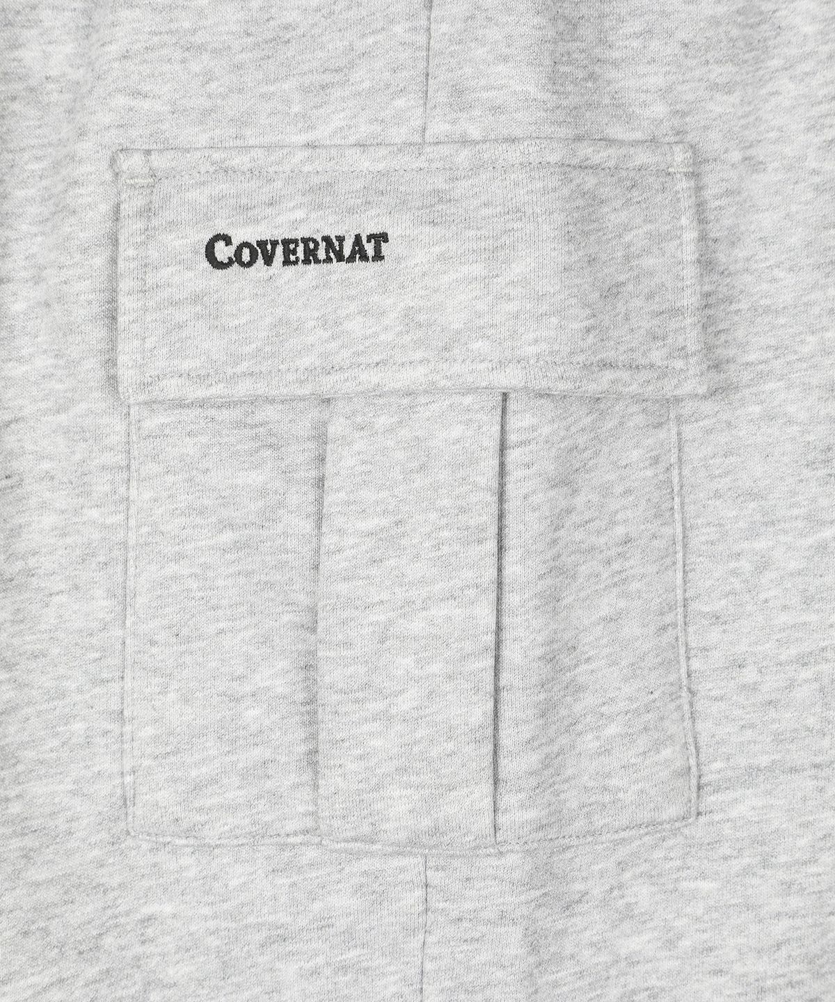 커버낫 키즈(COVERNAT KIDS) 카고 와이드 테이퍼드 저지 팬츠 멜란지그레이 CK2603JP44MG