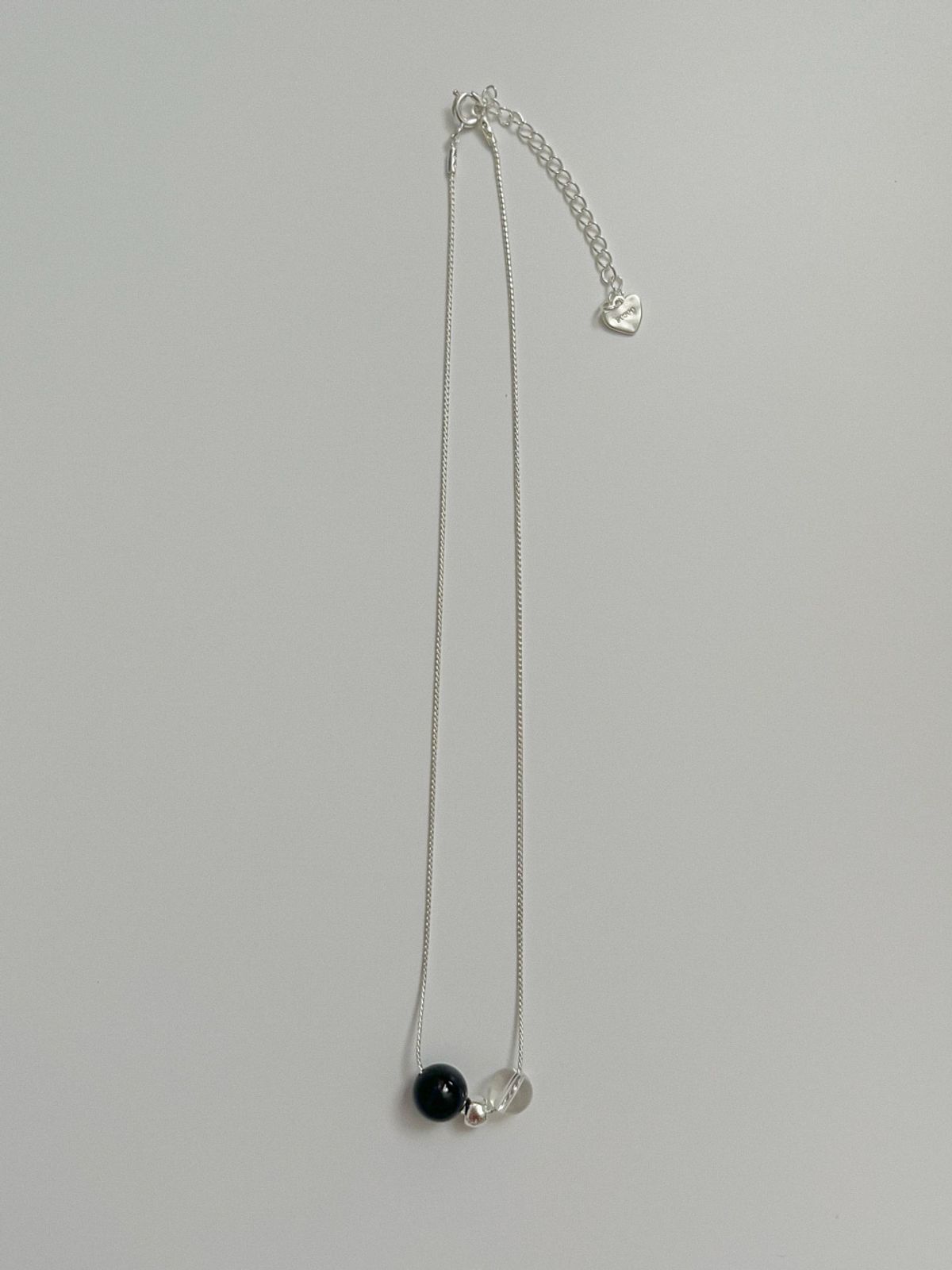 소수(SOSOO) Triple Ball Gemstone Necklace