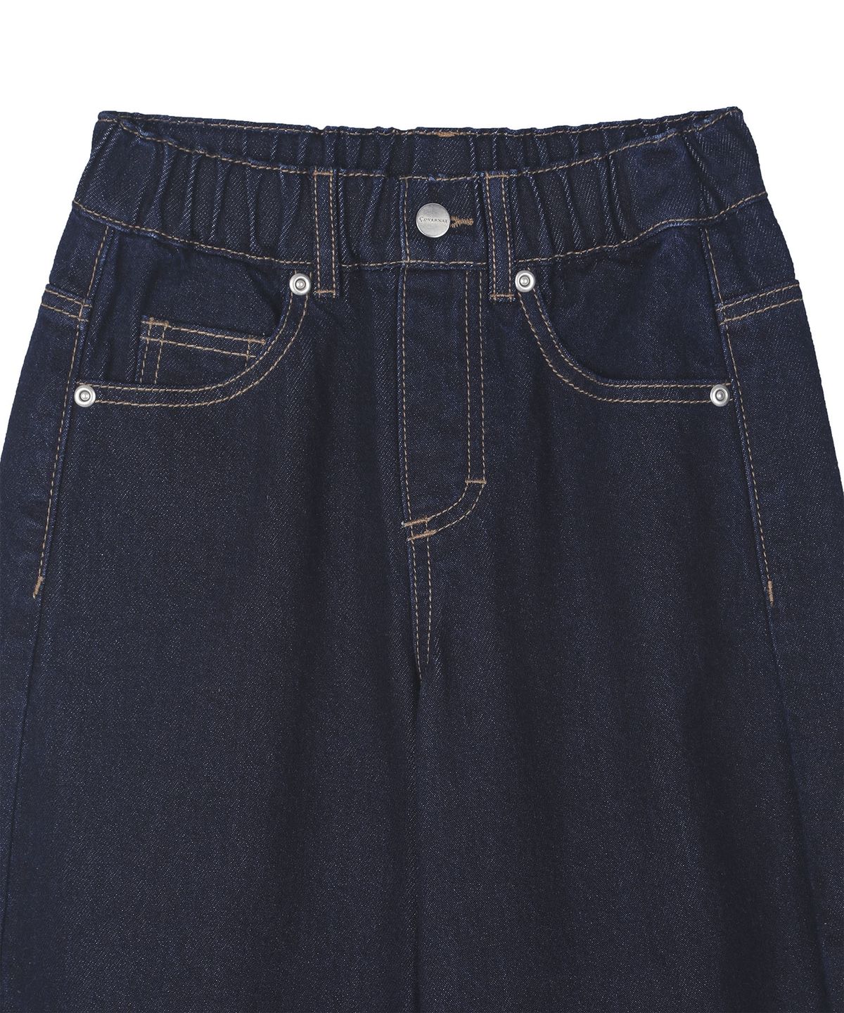 커버낫 키즈(COVERNAT KIDS) 루즈 테이퍼드 밴딩 데님 팬츠 인디고 CK2603IP55IN