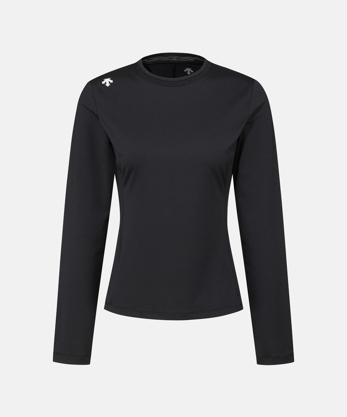 데상트(DESCENTE) 여성 슬림핏 긴팔 티셔츠 블랙 SR322PTL81