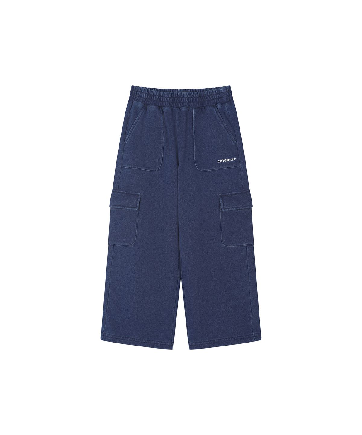 커버낫 키즈(COVERNAT KIDS) 클로버하트 데님 저지 상하 셋업 블루 CK2603SU66BL