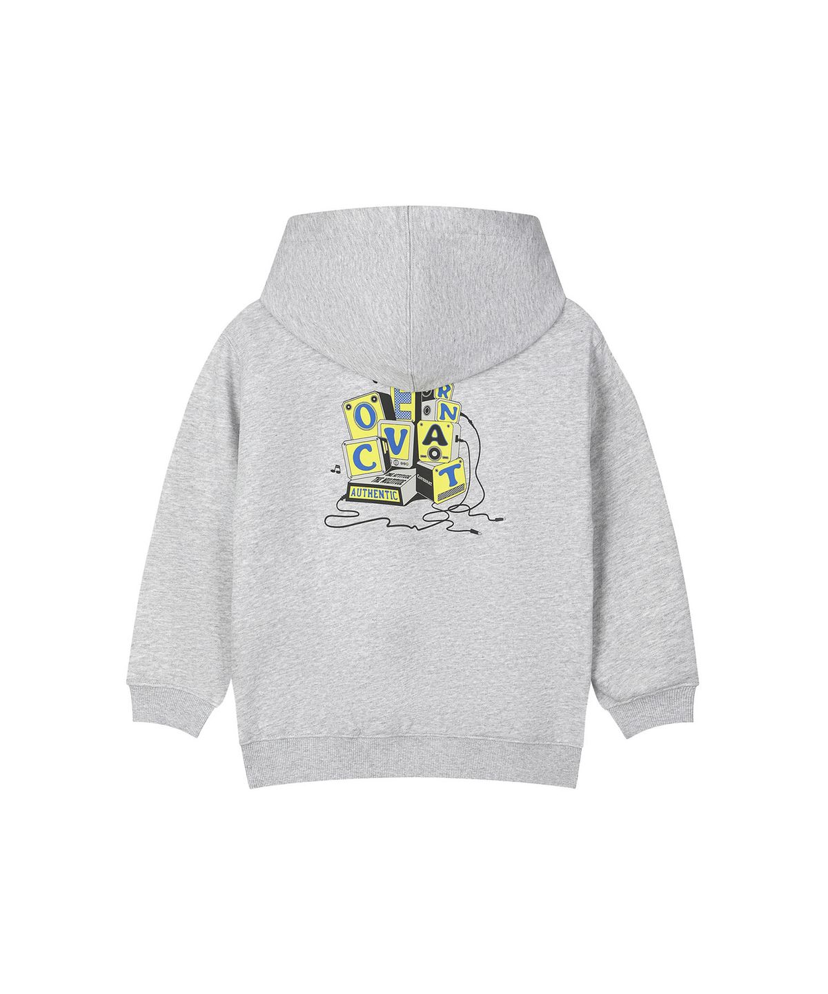 커버낫 키즈(COVERNAT KIDS) 뮤직 블록 오버핏 후디 커버셋 멜란지그레이 CK2603SU16MG