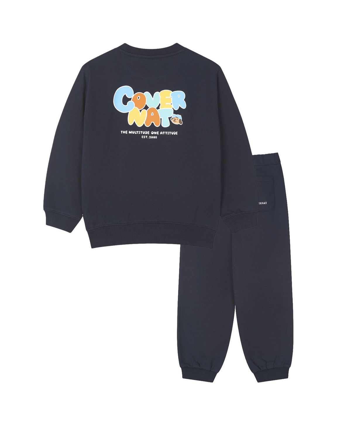 커버낫 키즈(COVERNAT KIDS) C로고 오버핏 커버셋 네이비 CK2603SU20NA