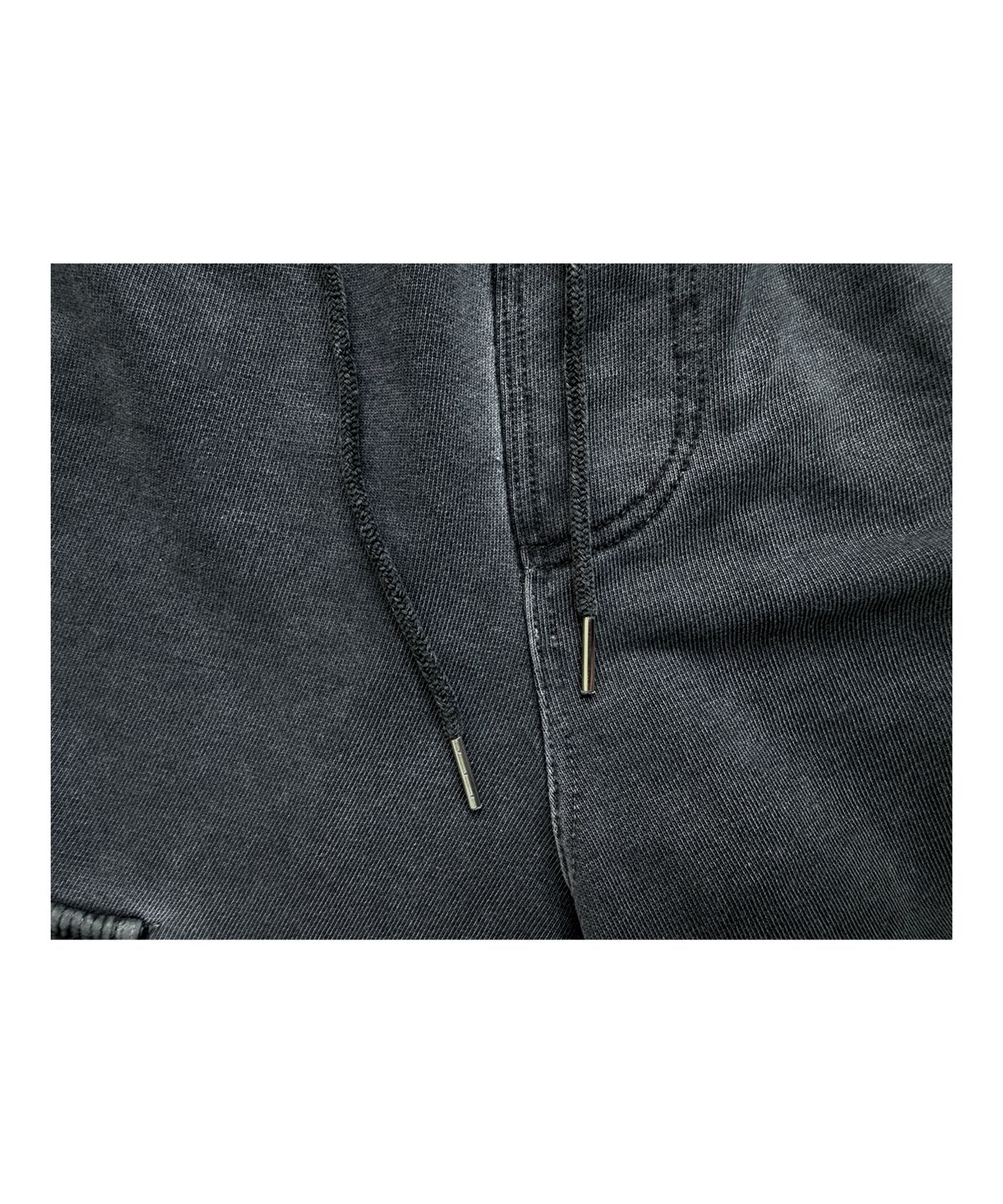 갈릭 블루스(GARLICBLUES) Washed Cargo Sweat Shorts (charcoal)