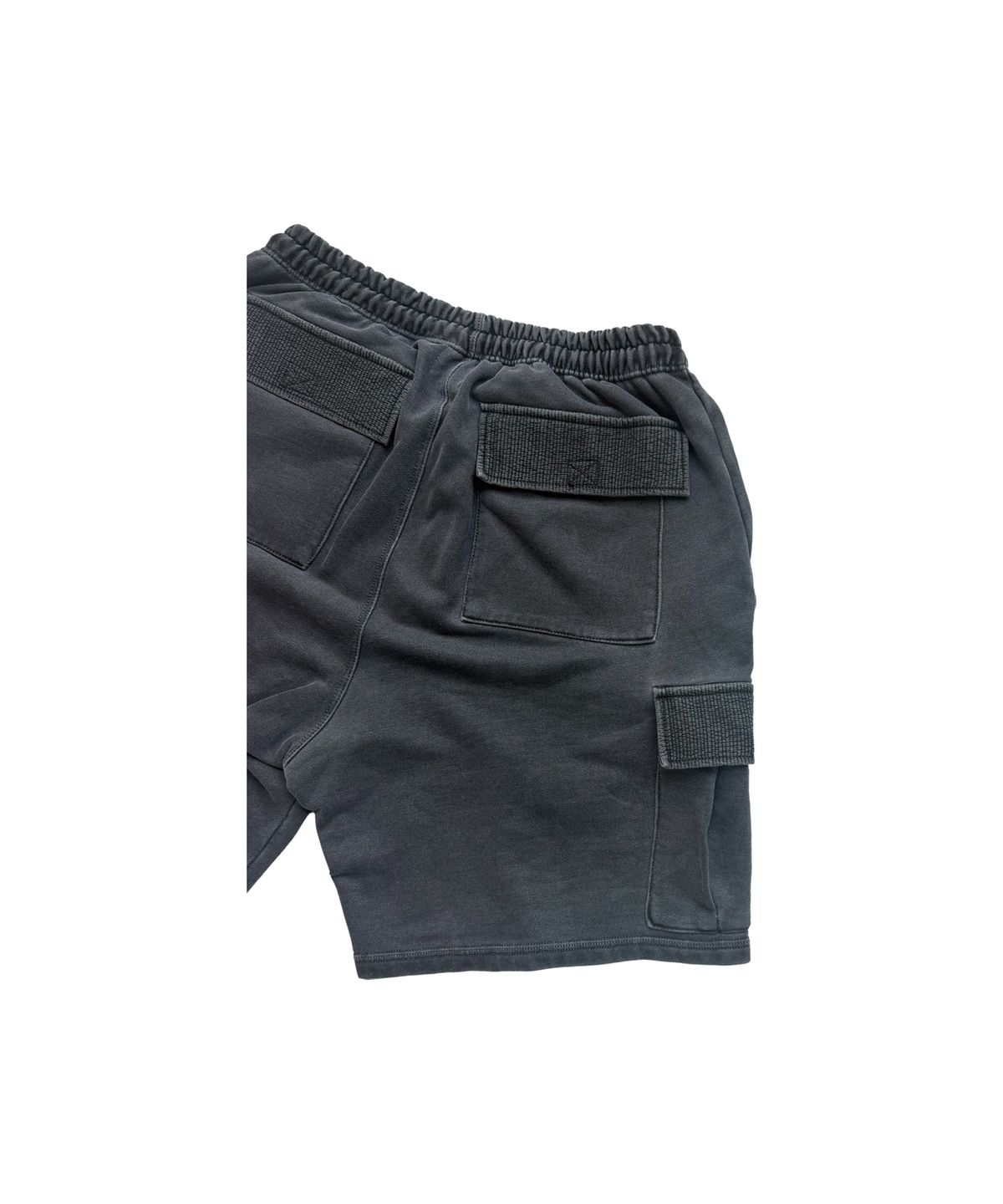 갈릭 블루스(GARLICBLUES) Washed Cargo Sweat Shorts (charcoal)