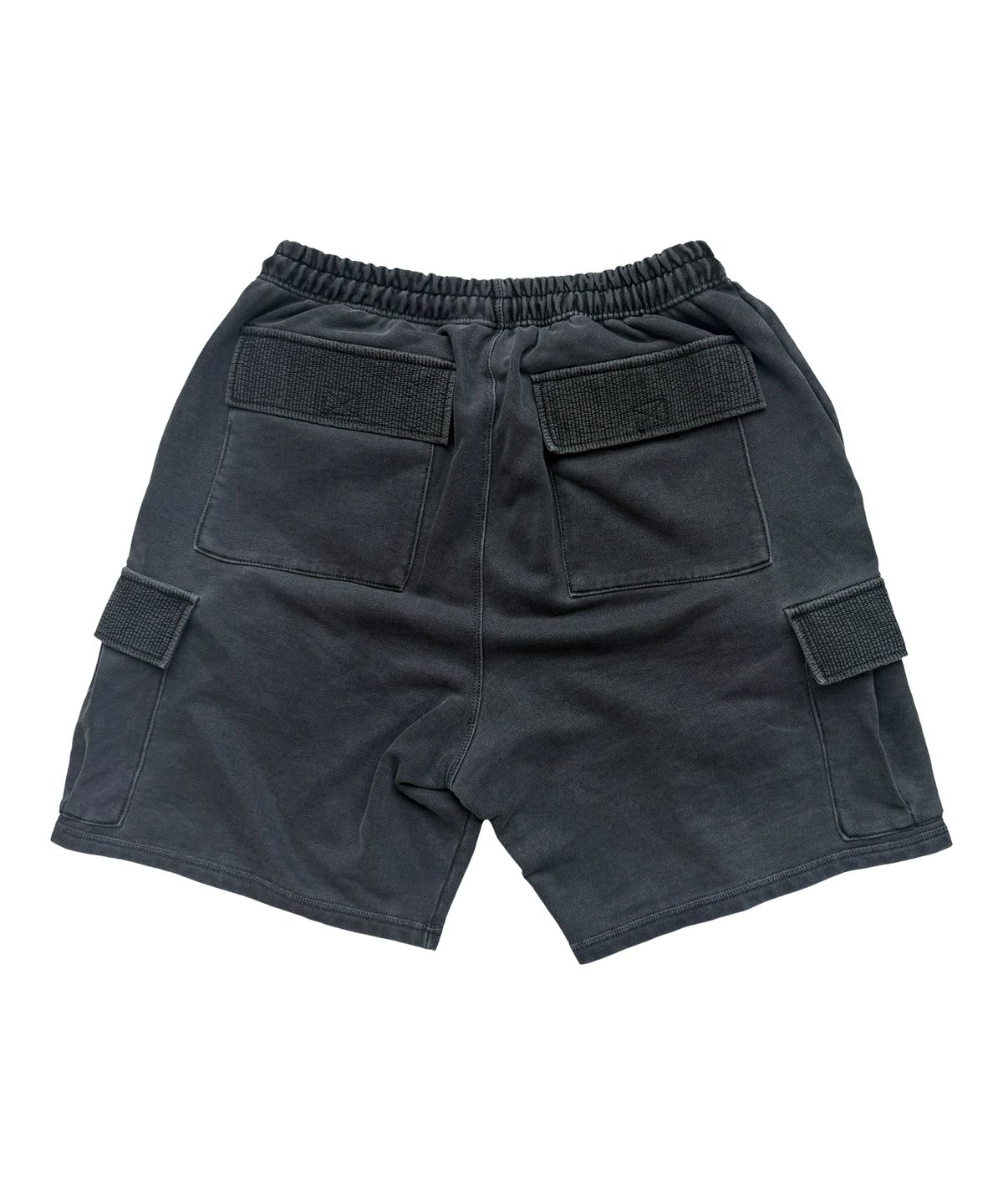 갈릭 블루스(GARLICBLUES) Washed Cargo Sweat Shorts (charcoal)