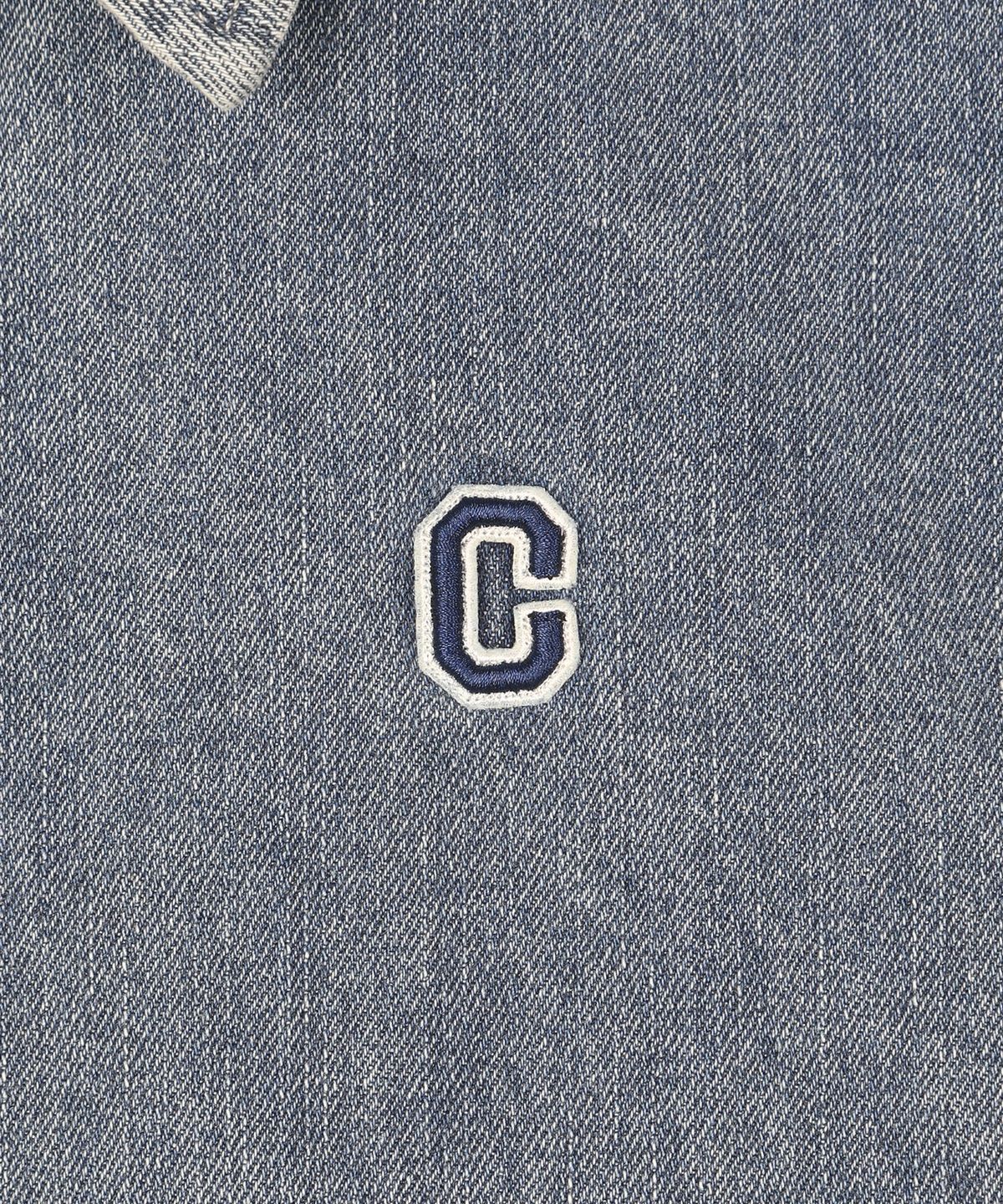 커버낫 키즈(COVERNAT KIDS) C로고 웍스 데님셔츠 블루 CK2603SH27BL