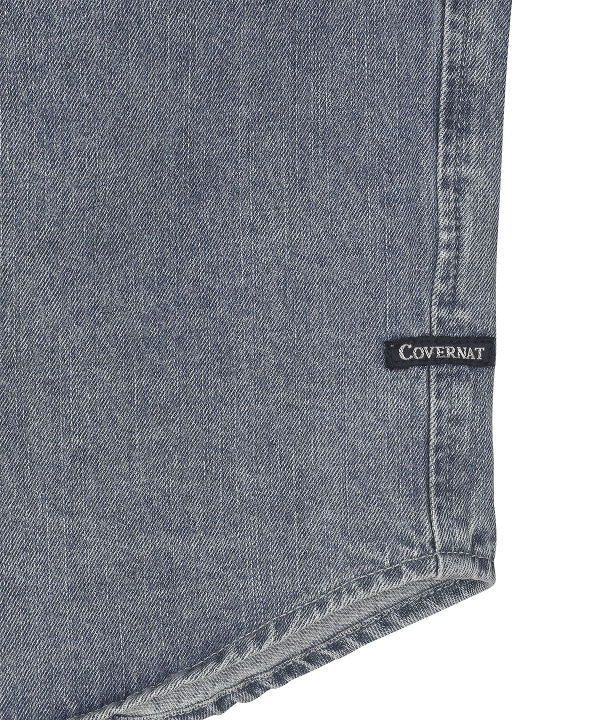 커버낫 키즈(COVERNAT KIDS) C로고 웍스 데님셔츠 블루 CK2603SH27BL