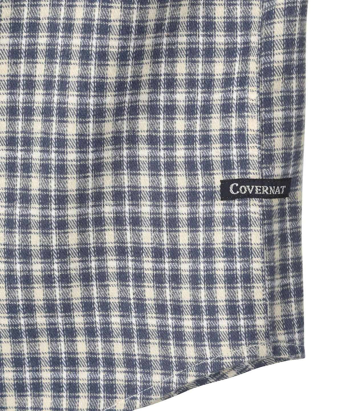 커버낫 키즈(COVERNAT KIDS) C로고 모던 체크셔츠 블루 CK2603SH07BL